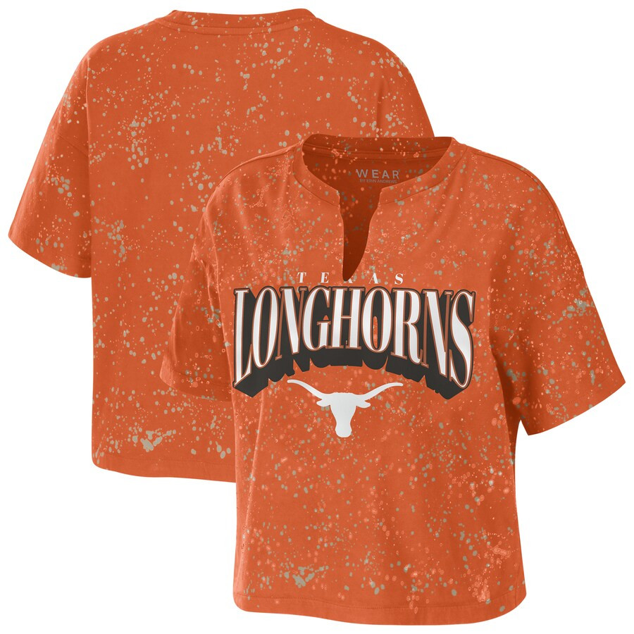 Texas Longhorns WEAR by Erin Andrews Women's Splatter T-Shirt - Burnt Orange | Fanatics
