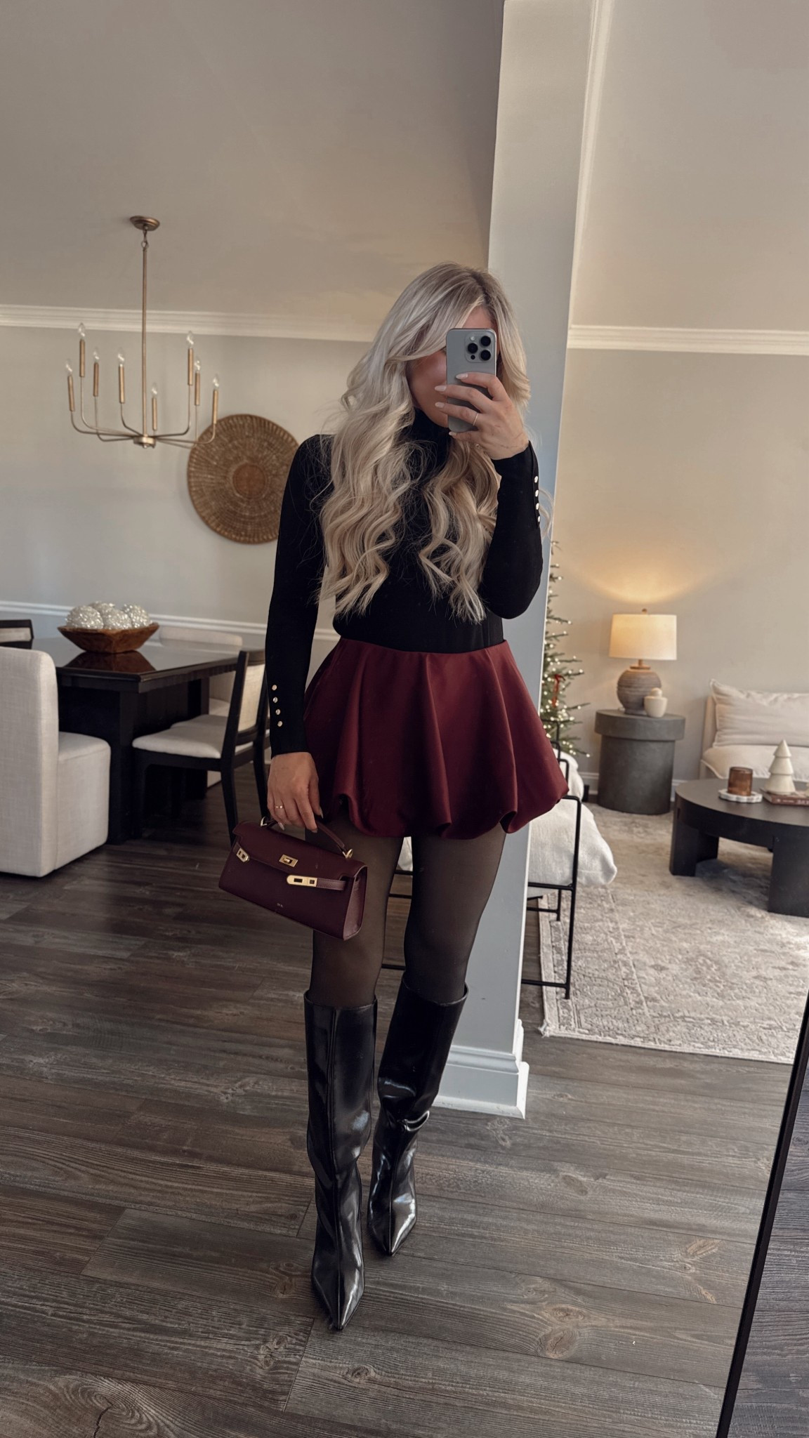 Merry Christmas Eve fam!! This little burgundy bubble hem skort is so adorable and I’m sorry I didn’t share before Christmas! It would be so cute for NYE!

#LTKSeasonal #LTKHoliday #LTKFindsUnder100