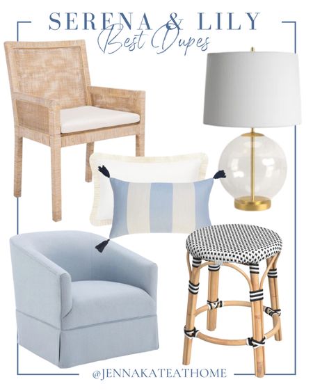 Get the Serena & Lily look on a budget with these best dupes, including accent chairs, stools, lamps, and throw pillows, home decor. Coastal theme decor

#LTKhome