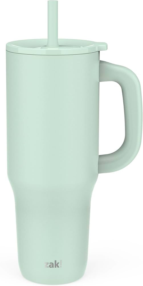 Zak Designs Sutton Travel Tumbler for On the Go, 40oz Stainless Steel with Vacuum Insulation, Sil... | Amazon (US)