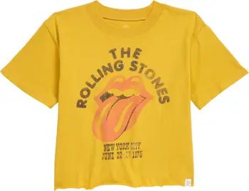 Kids' Rolling Stones Crop Graphic Tee | Nordstrom