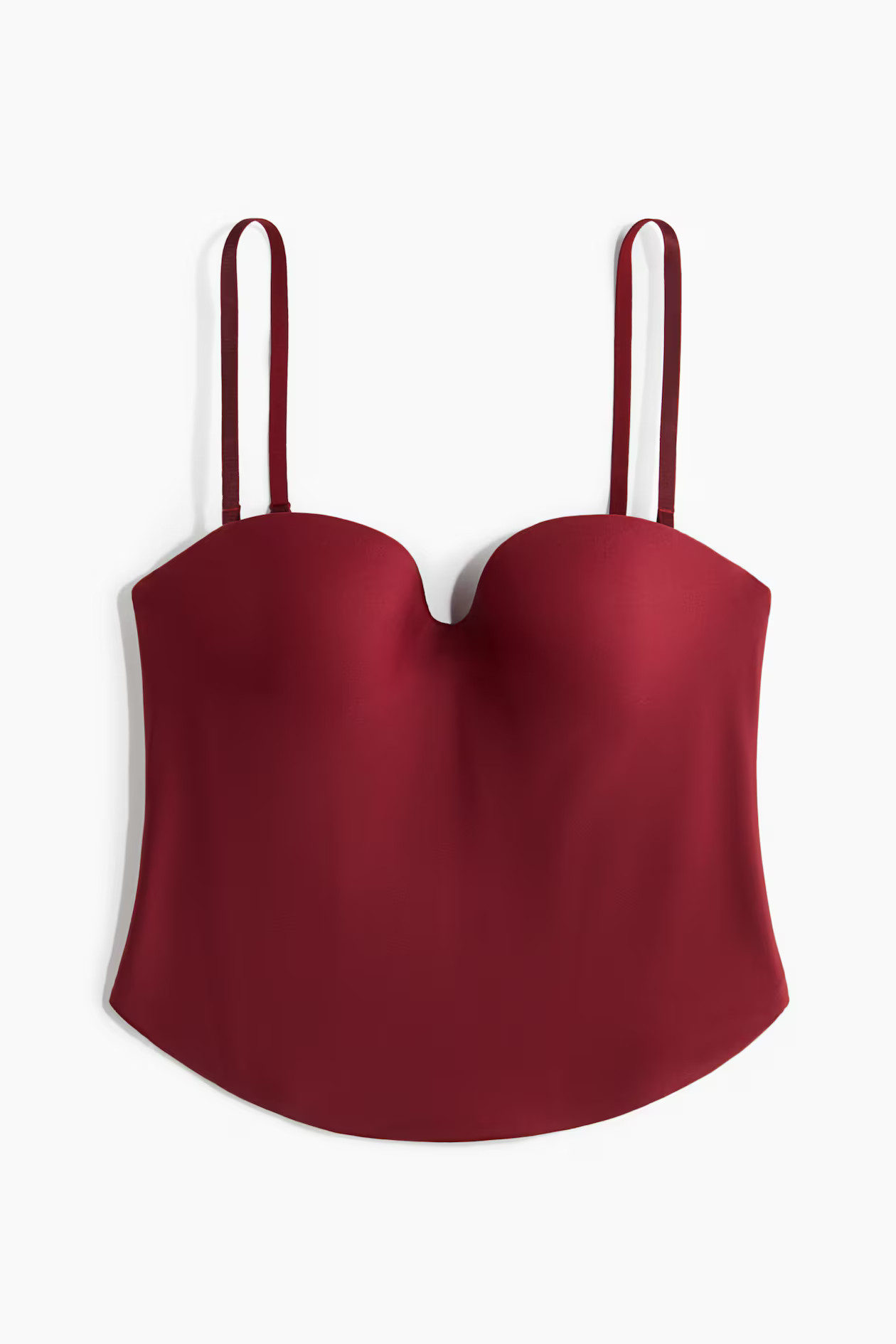 Corsé de microfibra Firm Shape - Rojo oscuro - MUJER | H&M ES | H&M (FR, IT, ES, PT, BE)