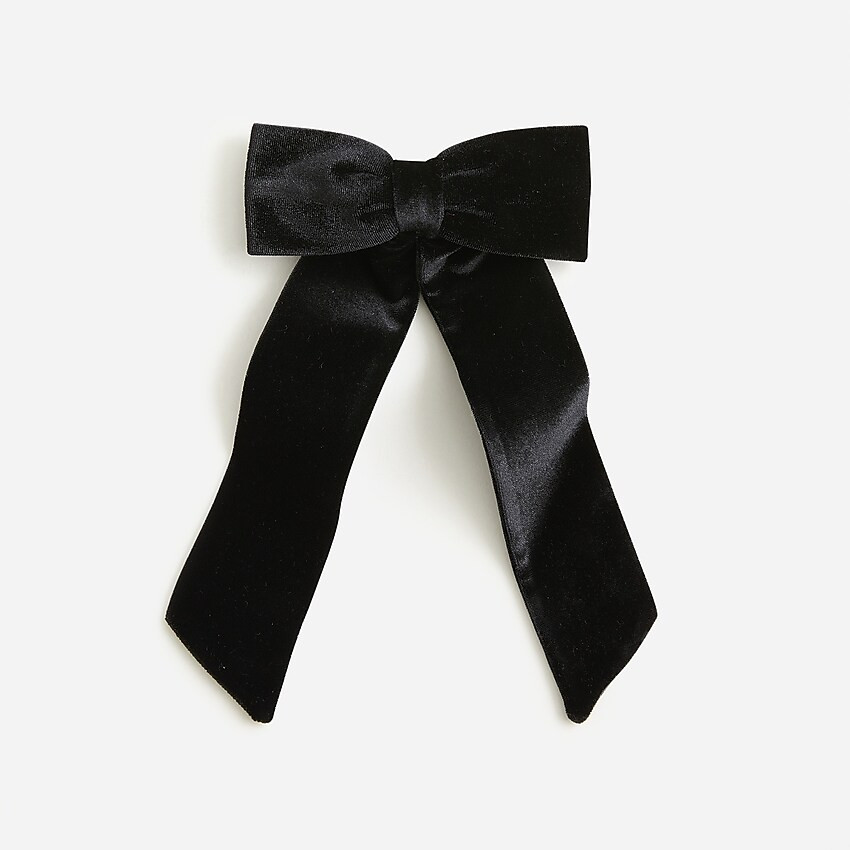 Oversized velvet bow clip | J. Crew US