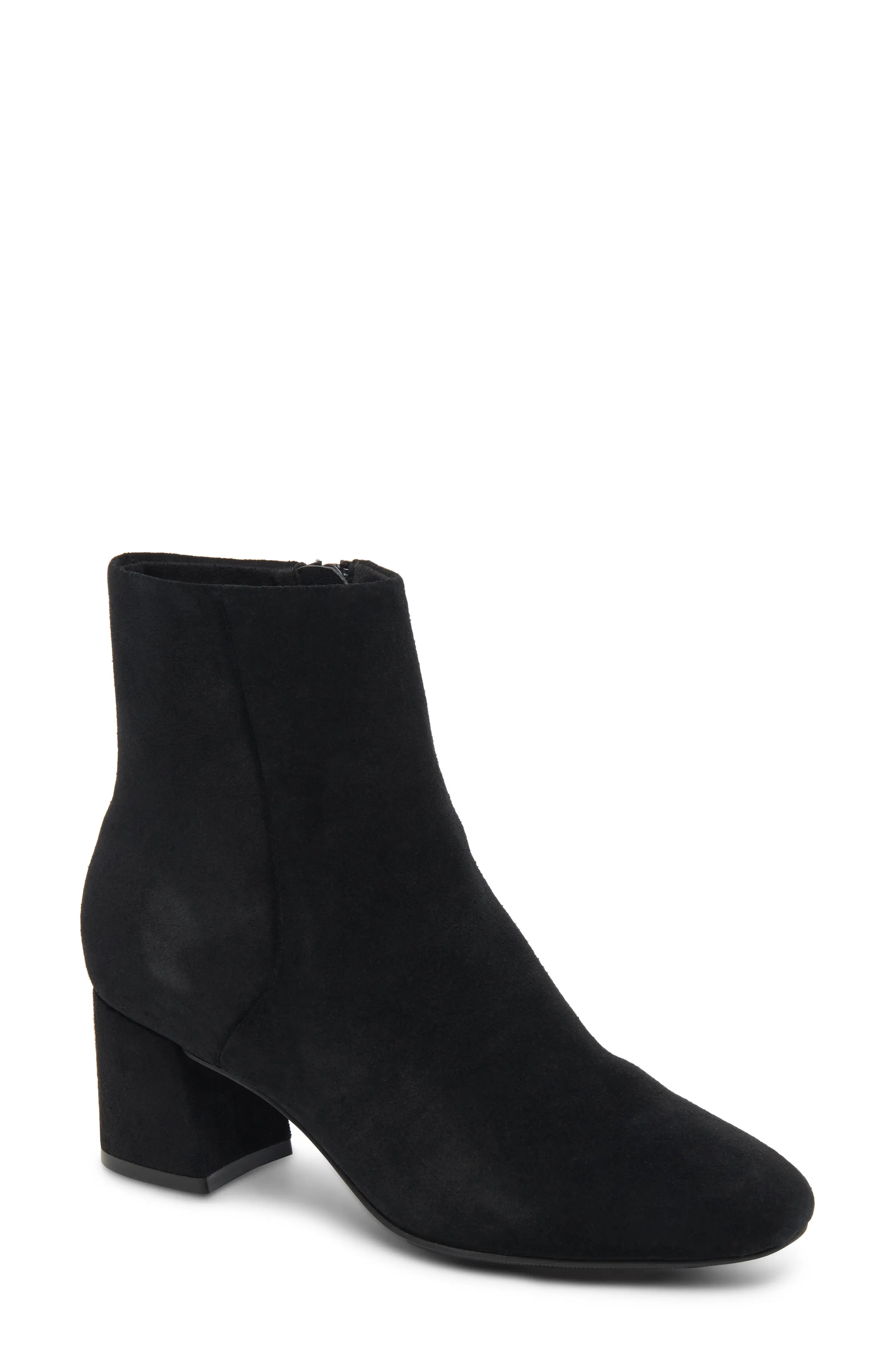 Blondo Alida Waterproof Bootie in Fallen Rock Suede at Nordstrom, Size 5.5 | Nordstrom