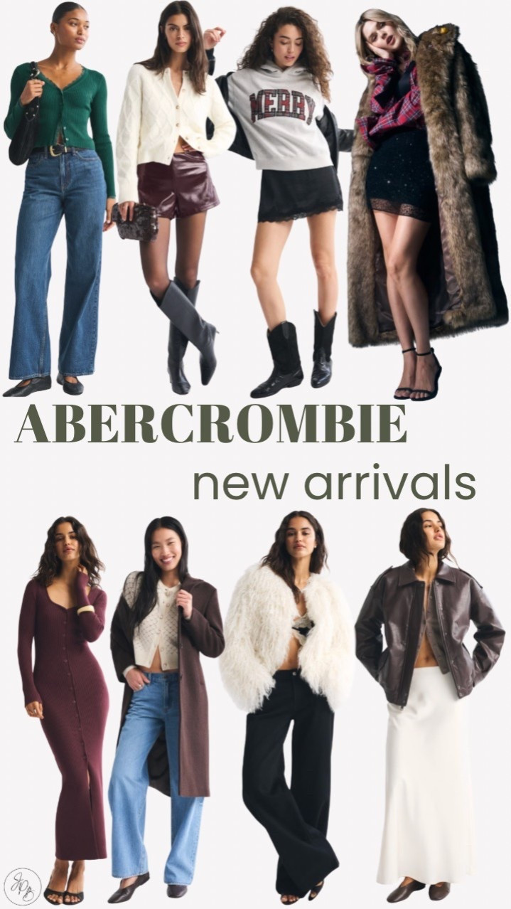 Abercrombie New Arrivals 
Holiday Women’s Fashion
Sweaters
Coats
Winter Dress 

#LTKStyleTip #LTKSeasonal