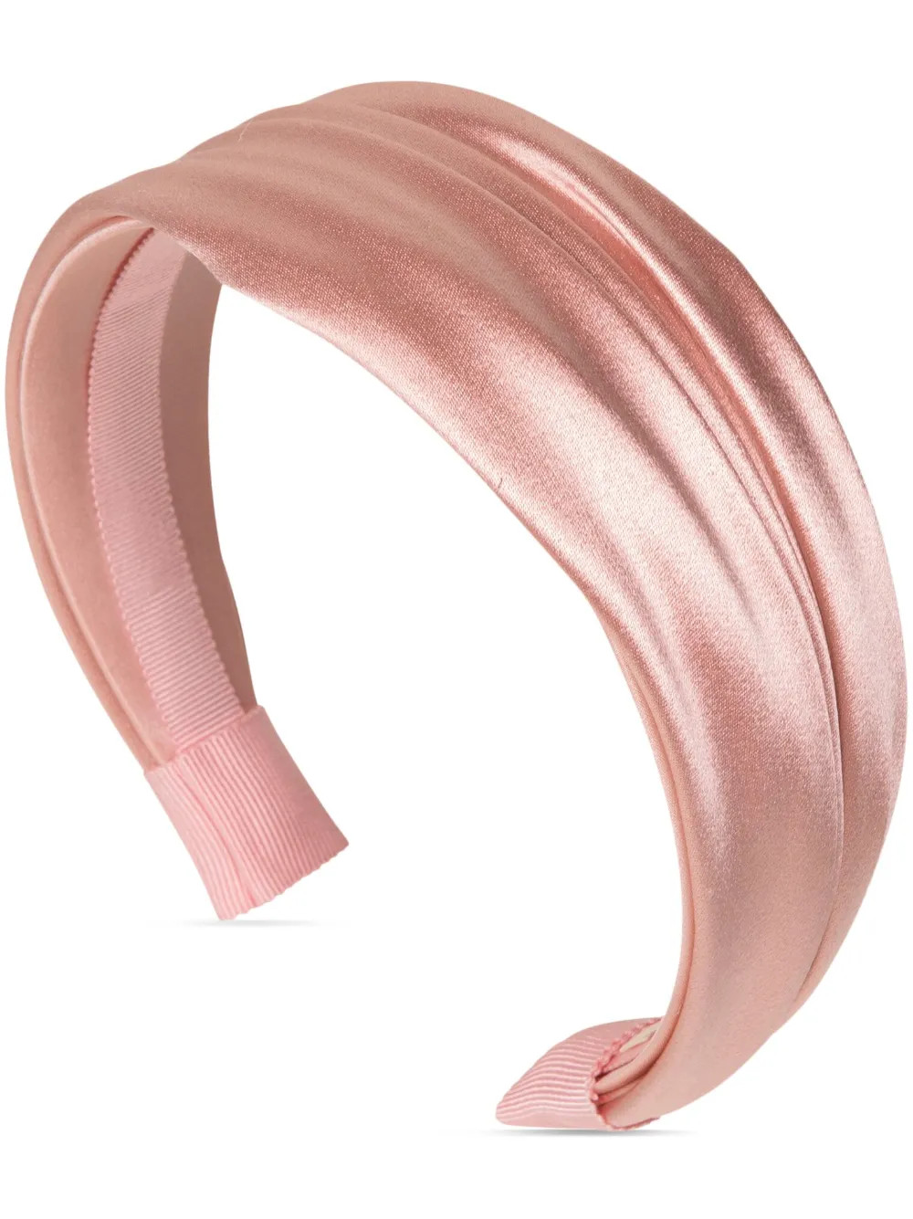 Jennifer Behr Natasha draped-satin Headband | Pink | FARFETCH SI | Farfetch Global