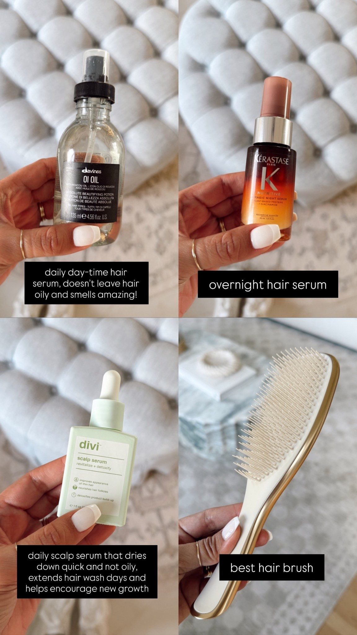 Hair care favorites!!

Favorites I use daily to encourage healthy hair 

#LTKFindsUnder50 #LTKFindsUnder100 #LTKselfcare