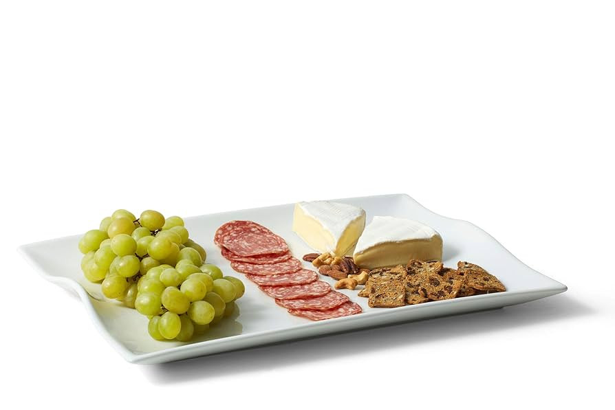 18 Inch Rectangular Handled Serving Platter | Amazon (US)