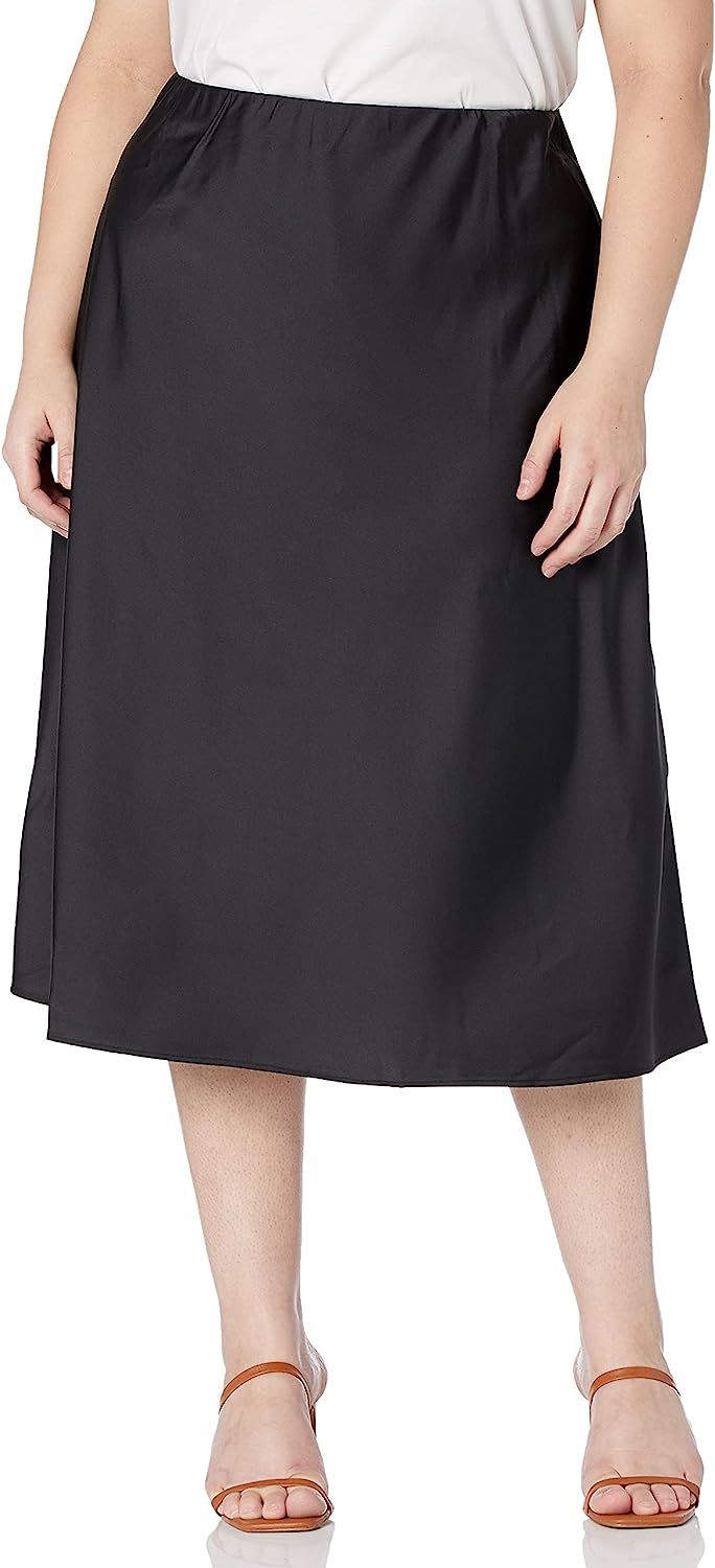 The Drop Women's Maya Silky Slip Skirt | Amazon (US)