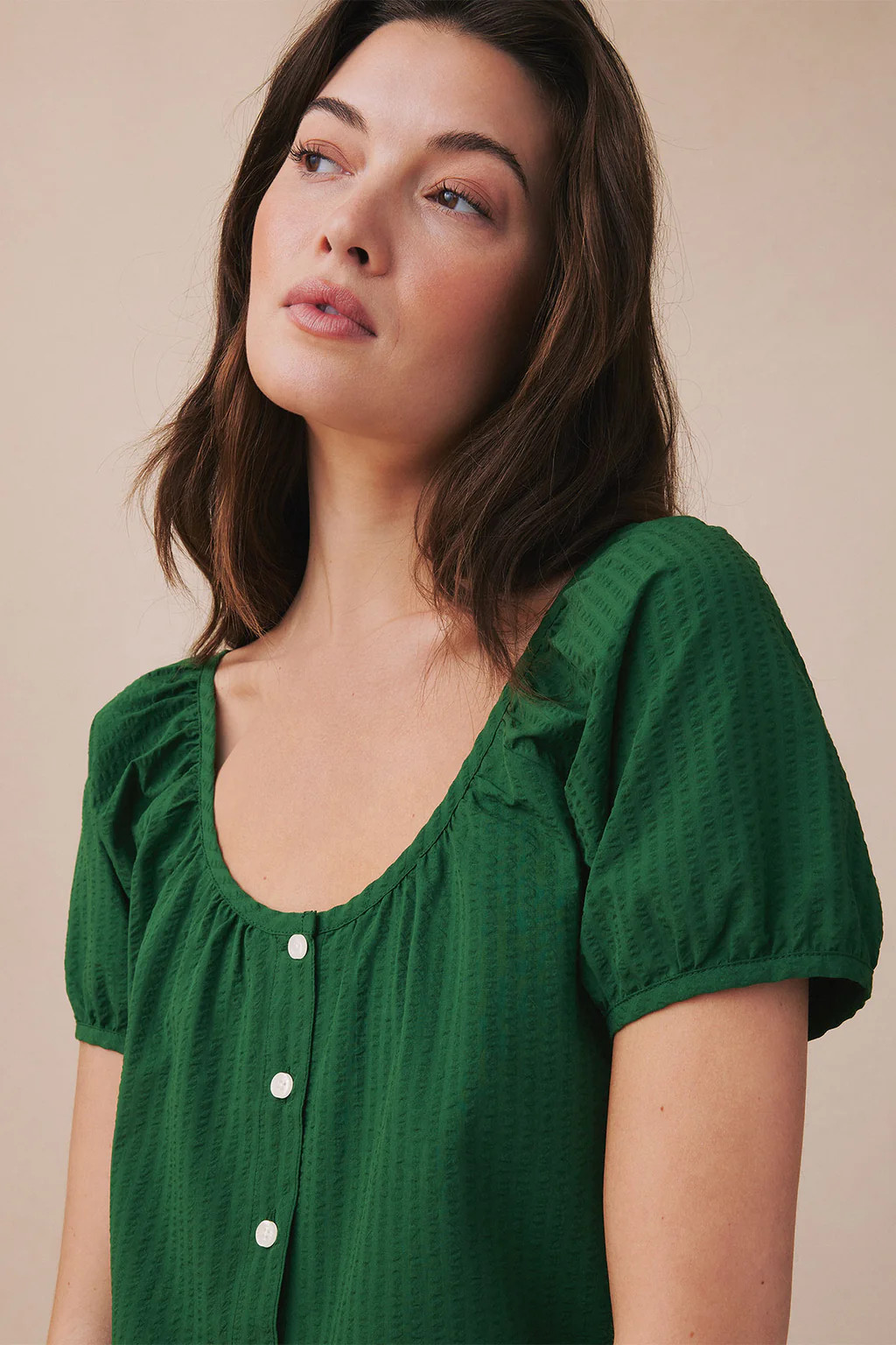Charlie Shorts Set in Eden Seersucker | Lake Pajamas