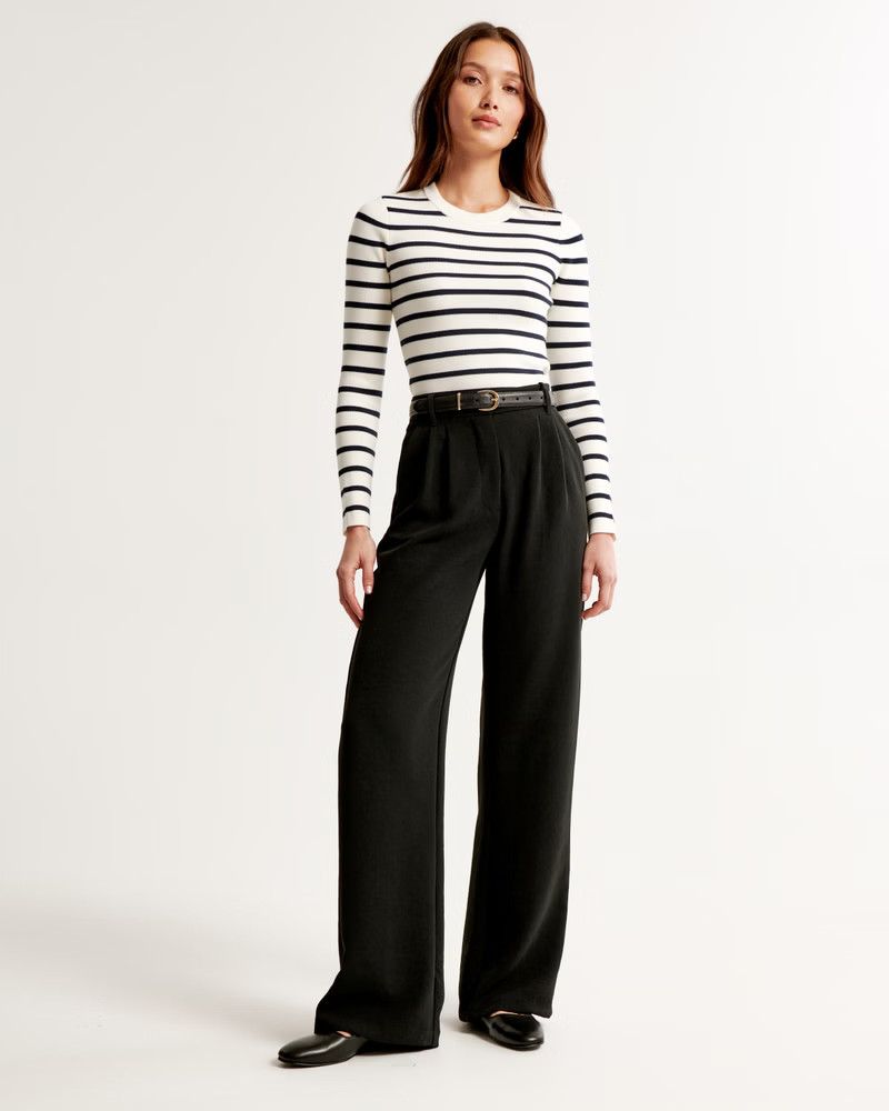 Slim Crew Sweater Top | Abercrombie & Fitch (US)