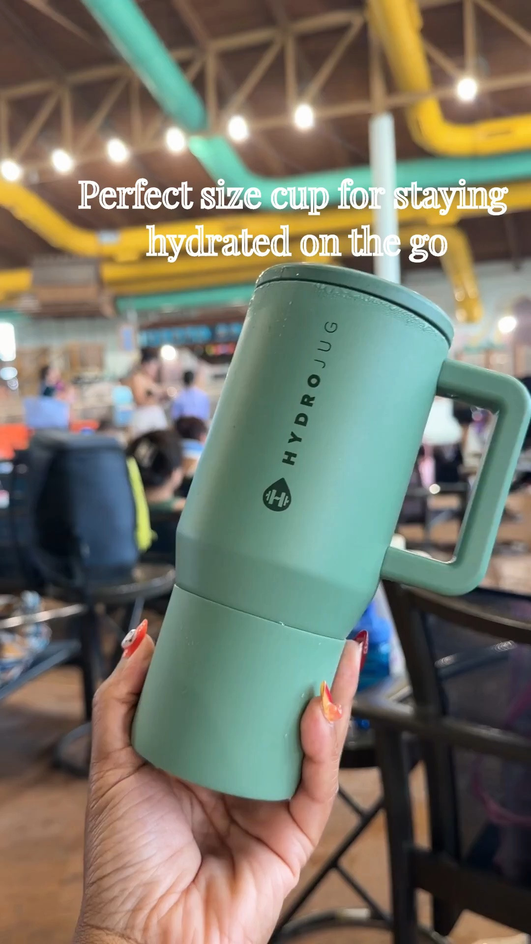 Love my 20 oz hydrojug cup to keep me hydrated on the go