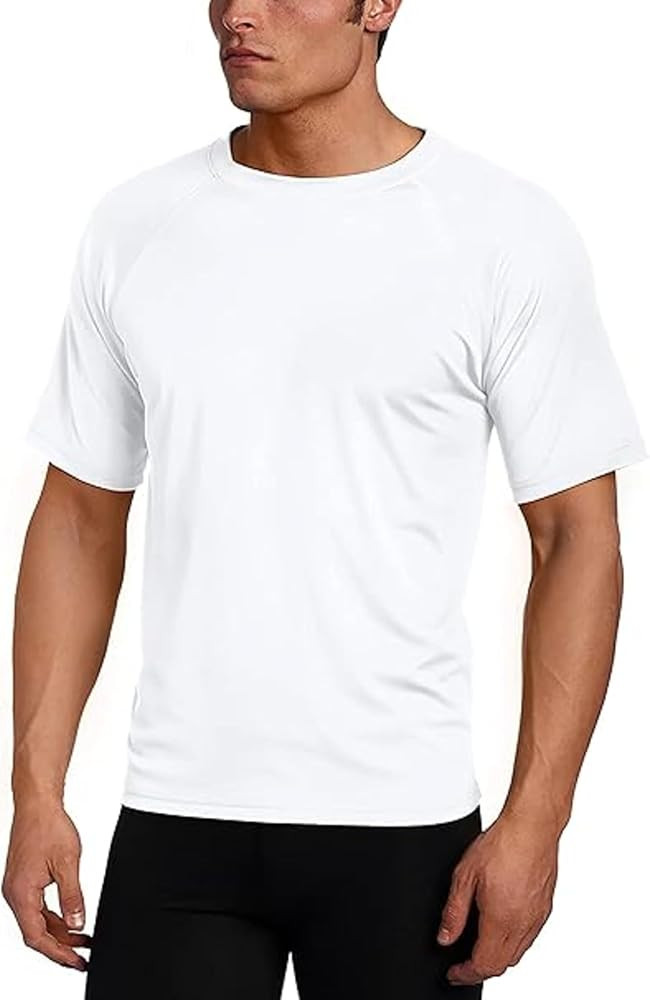 Kanu Surf Men's Short Sleeve UPF 50 Swim Shirt Rash Guard Sun Shirt (Regular & Extended Sizes) | Amazon (US)