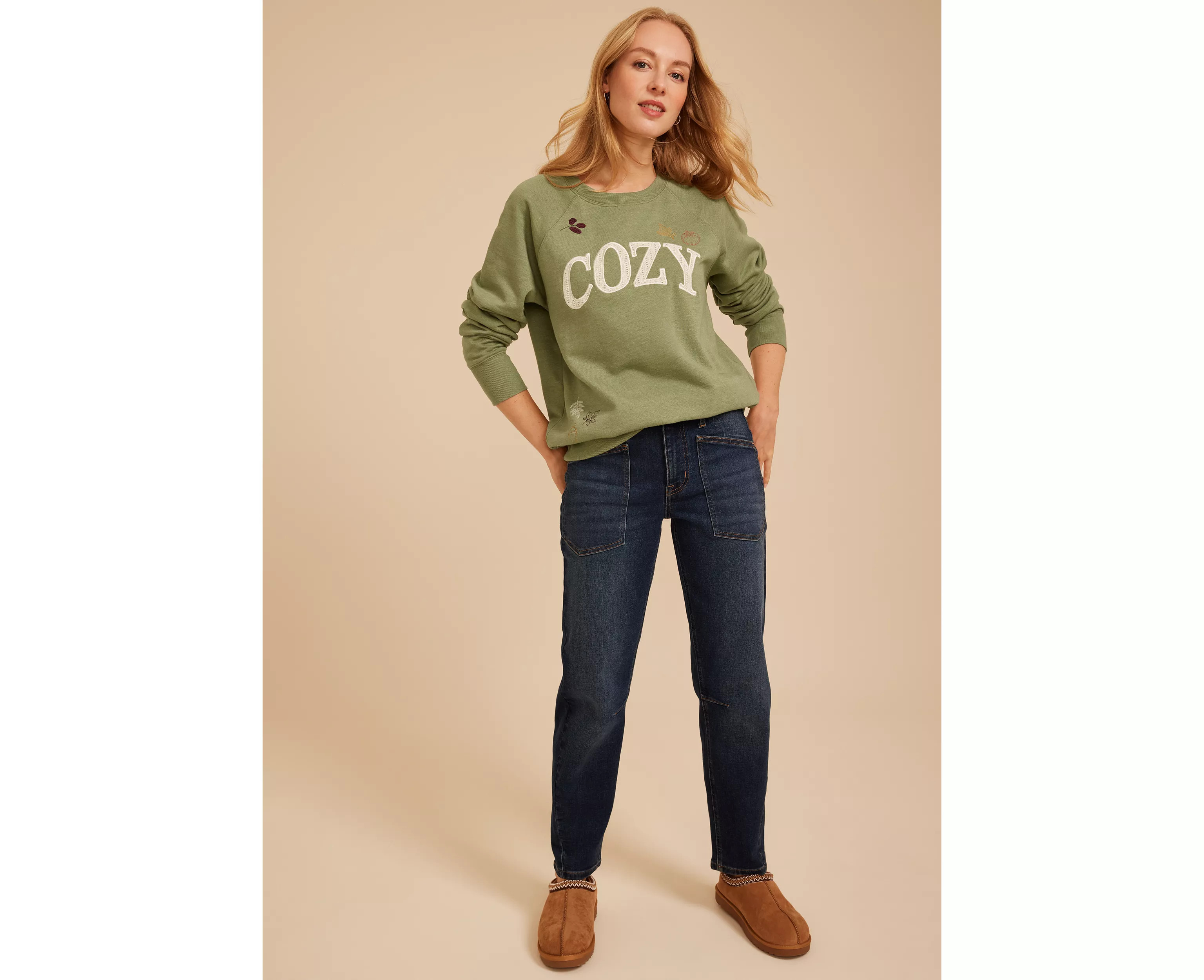 Cozy Fall Crew Neck Sweatshirt | maurices | Maurices