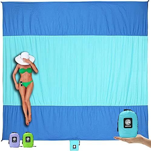 Wekapo Sand Free Beach Blanket, Extra Large Oversized 10'X 9' for 7 Adults Beach Mat, Big & Compa... | Amazon (US)