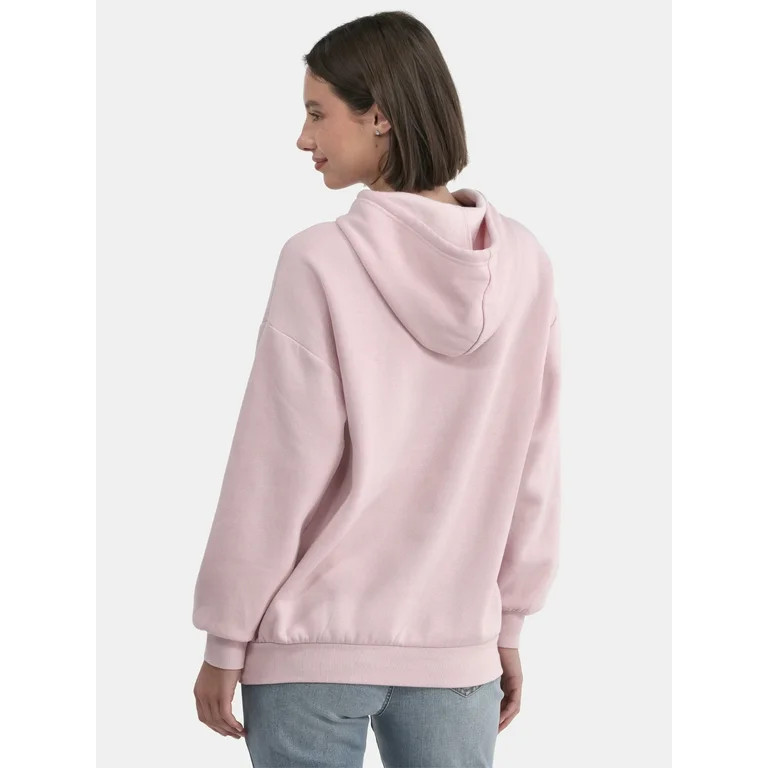 No Boundaries Oversized Printed Hoodie, Women's and Women’s Plus | Walmart (US)