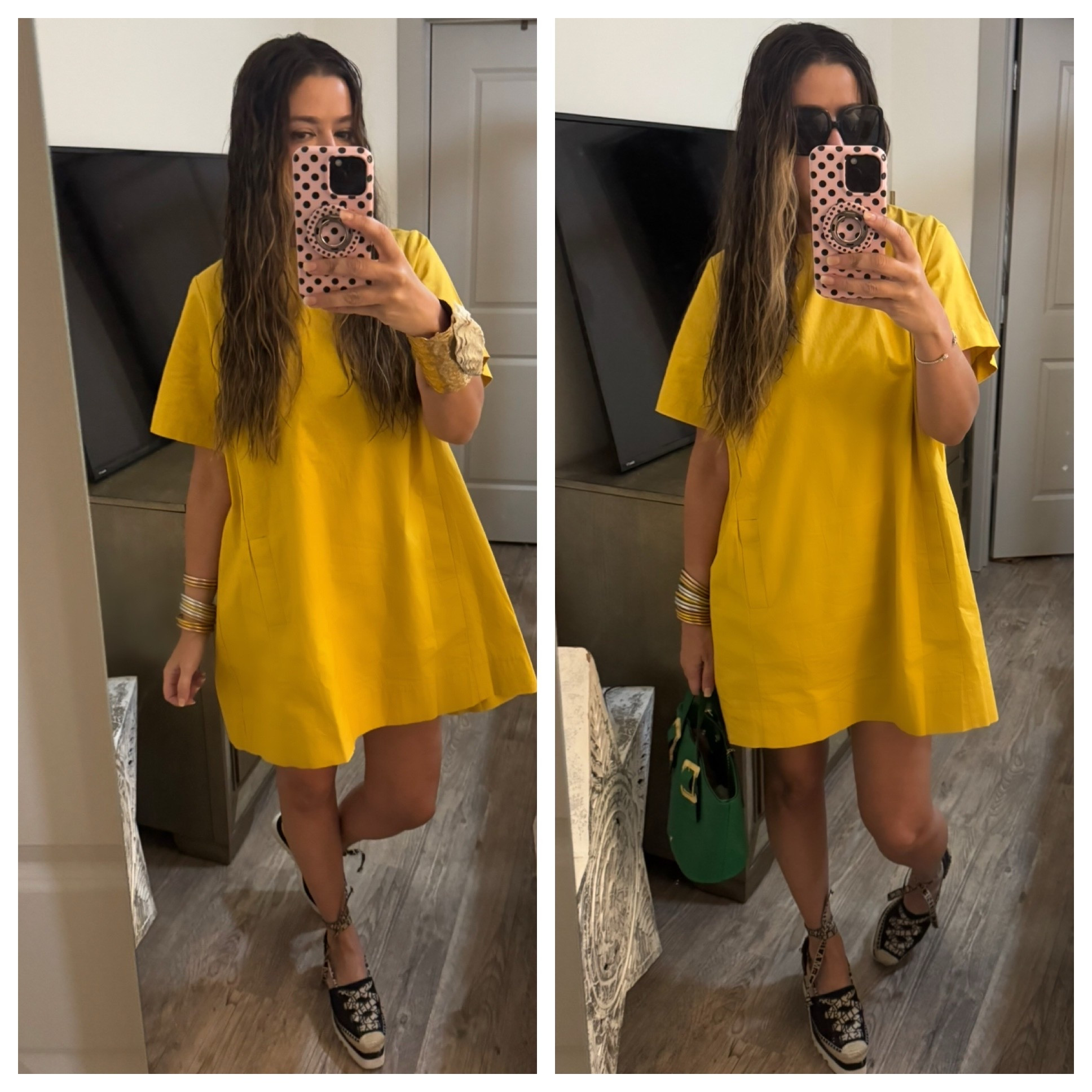 Wet hair. Frazzled morning. Need a vacation STAT. BYE. #ootd #atl #amazon