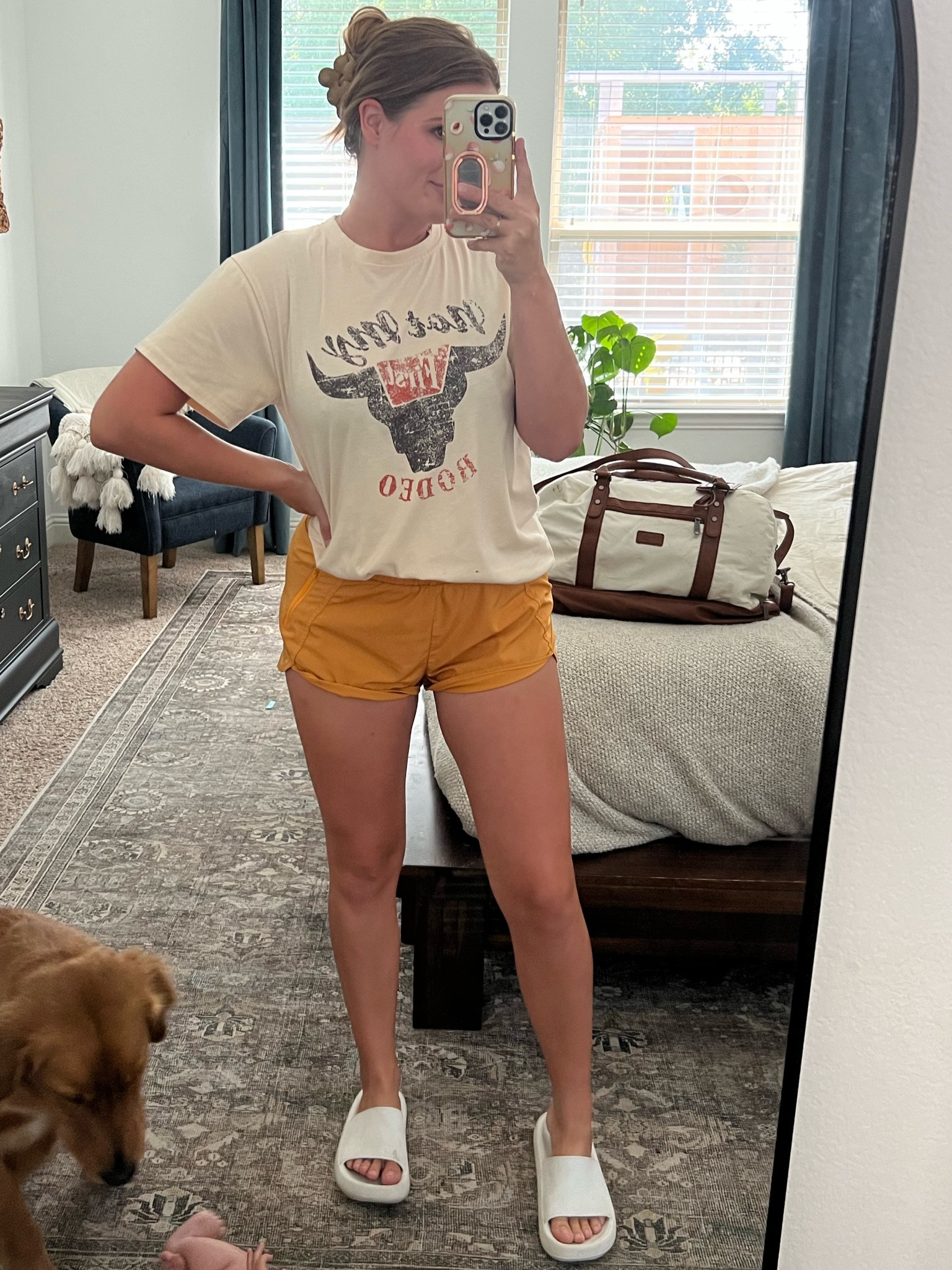 Casual outfit and weekender bag! Wearing medium in shorts and tee 

#LTKstyletip #LTKFind