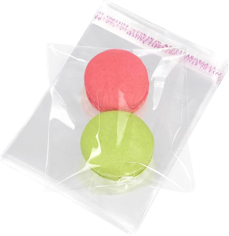 Morepack Self Sealing Cellophane Bags Self Adhesive,3x3 Inches Clear Resealable Cellophane Bags 2... | Amazon (US)