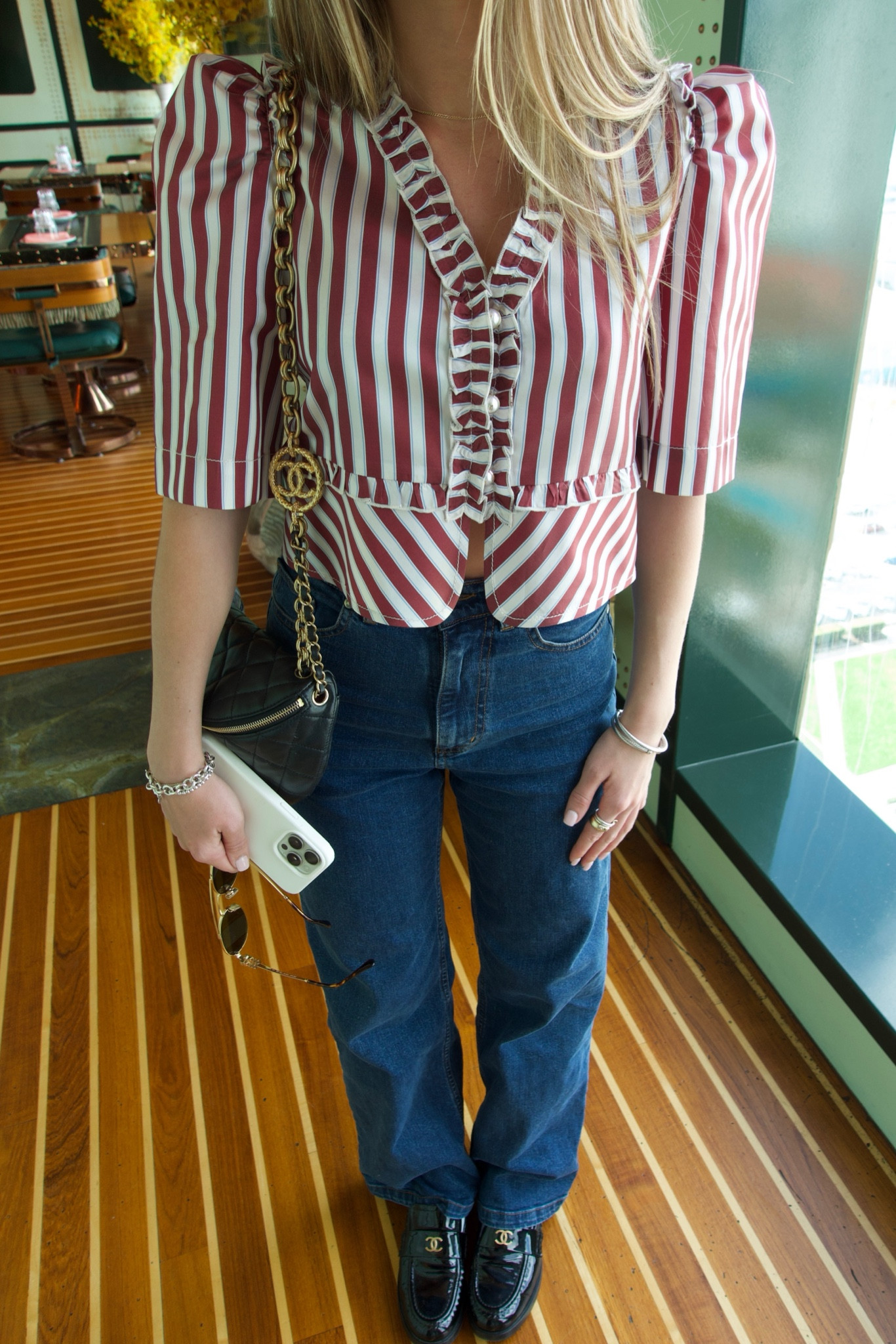 outfit for brunch 

#sandro #loup #chanel #blouse #tailoredjean #loafers #darkdenim #beltbag #investmentpieces

#LTKU #LTKSeasonal #LTKStyleTip
