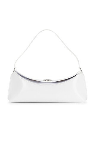 JACQUEMUS La Pochette Ovalo in White - White. Size all. | FWRD 