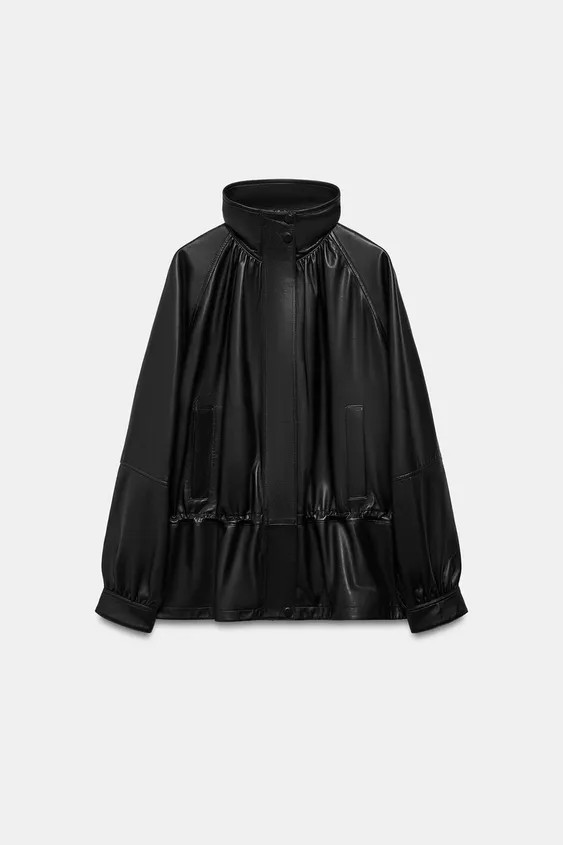 100% LEATHER JACKET ZW COLLECTION LIMITED EDITION | Zara UK