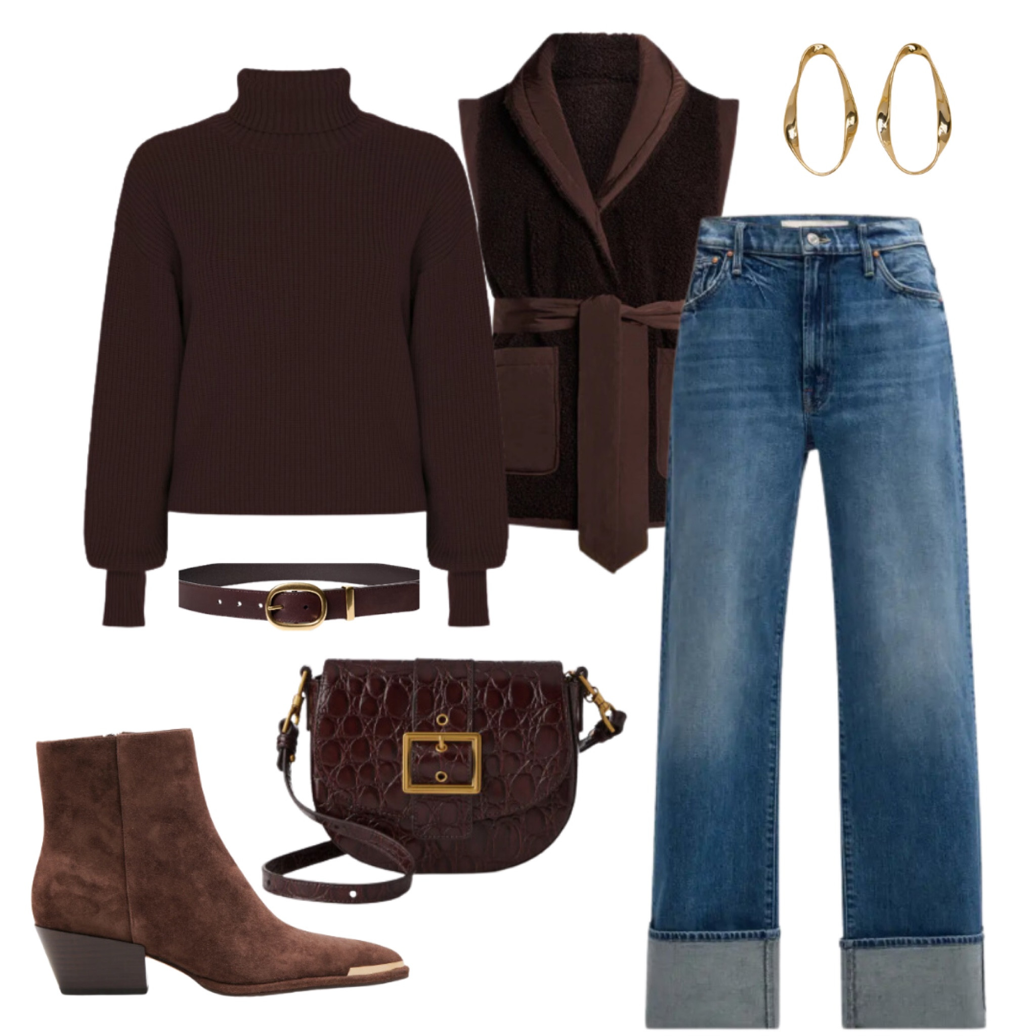 This outfit would be a perfect outfit if you are a hostess this Thanksgiving!! The wide cuff jean is beyond comfy!! 

#LTKOver40 #LTKParties #LTKHoliday