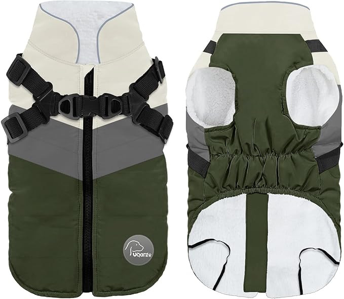 Warm Dog Winter Coat,Waterproof Dog Jacket with Built-in Harness,Dog Cold Weather Coat with Refle... | Amazon (US)