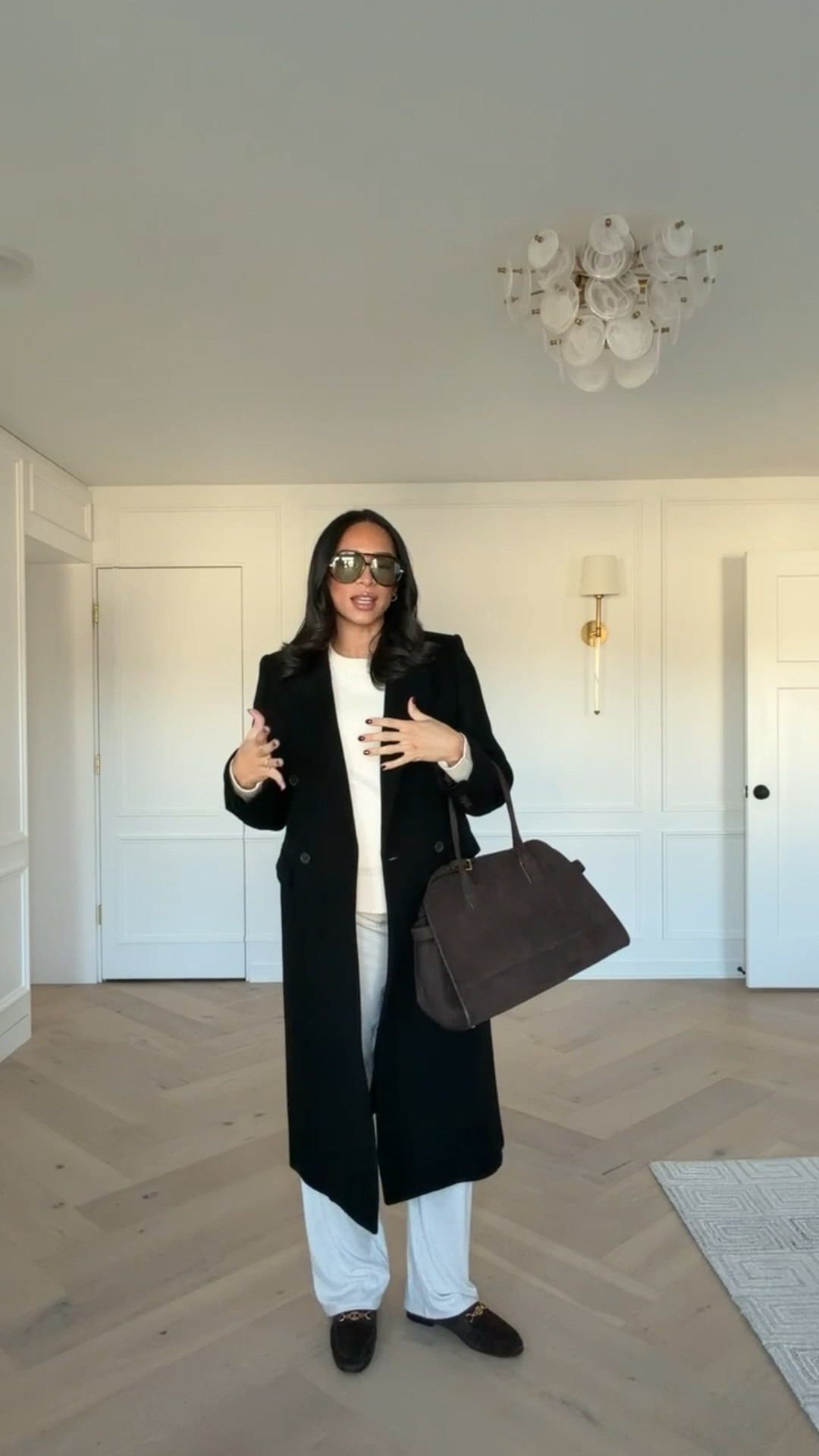 Winter outfit on SALE!! 🤍 Wearing size M grey lounge pants, M cream sweater and size M wool cashmere coat 

Winter outfit 
Winter fashion 
Loungewear 
Comfy outfit 
Casual outfit
Errands outfit
Work from home outfit

#LTKSeasonal #LTKSaleAlert #LTKFindsUnder100