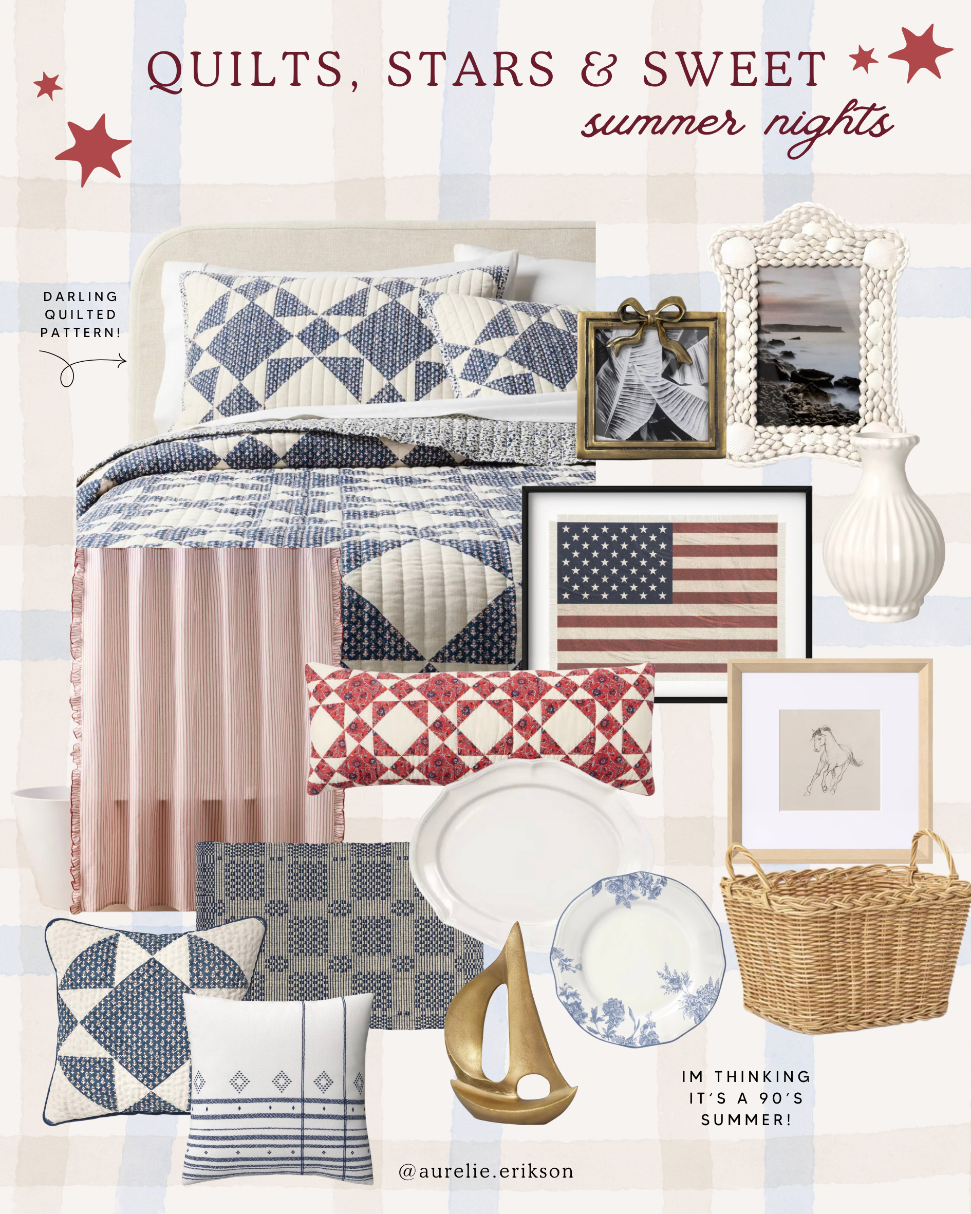 It's giving "90's Summer" at Target with their Americana Collection from Threshold! Wouldn't it be darling for a cabin or cottage as well?! 

 #LTKSeasonal #LTKHome