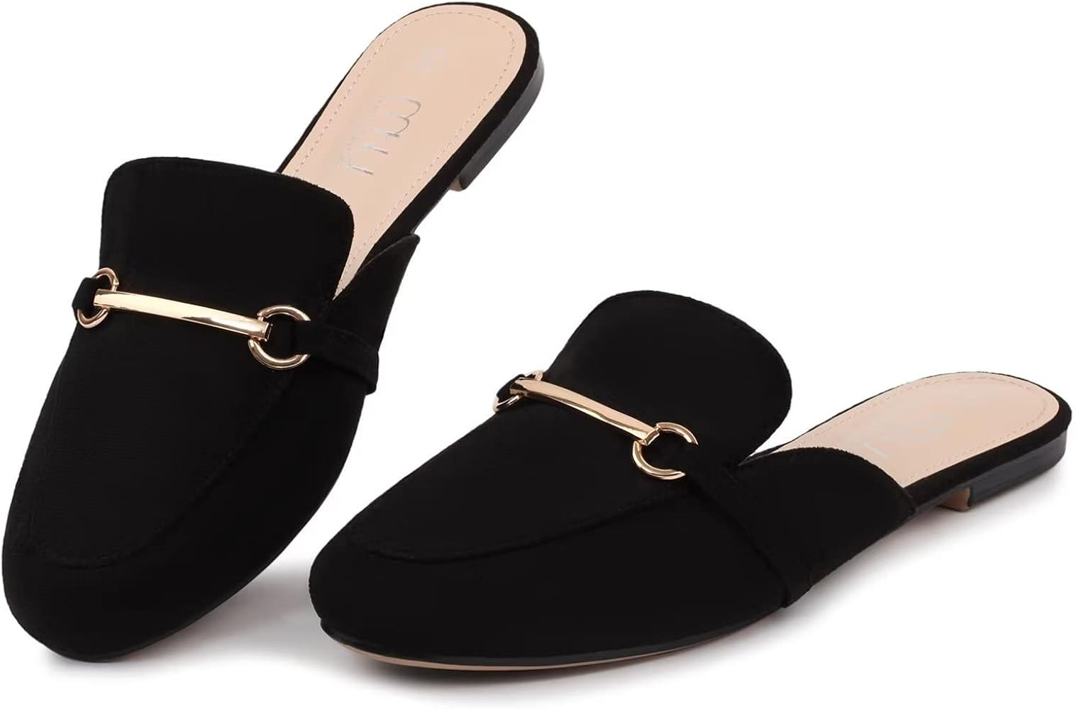 MUSSHOE Mules for Women Flats Comfortable Slip on Women Mules Backless Loafers | Amazon (US)