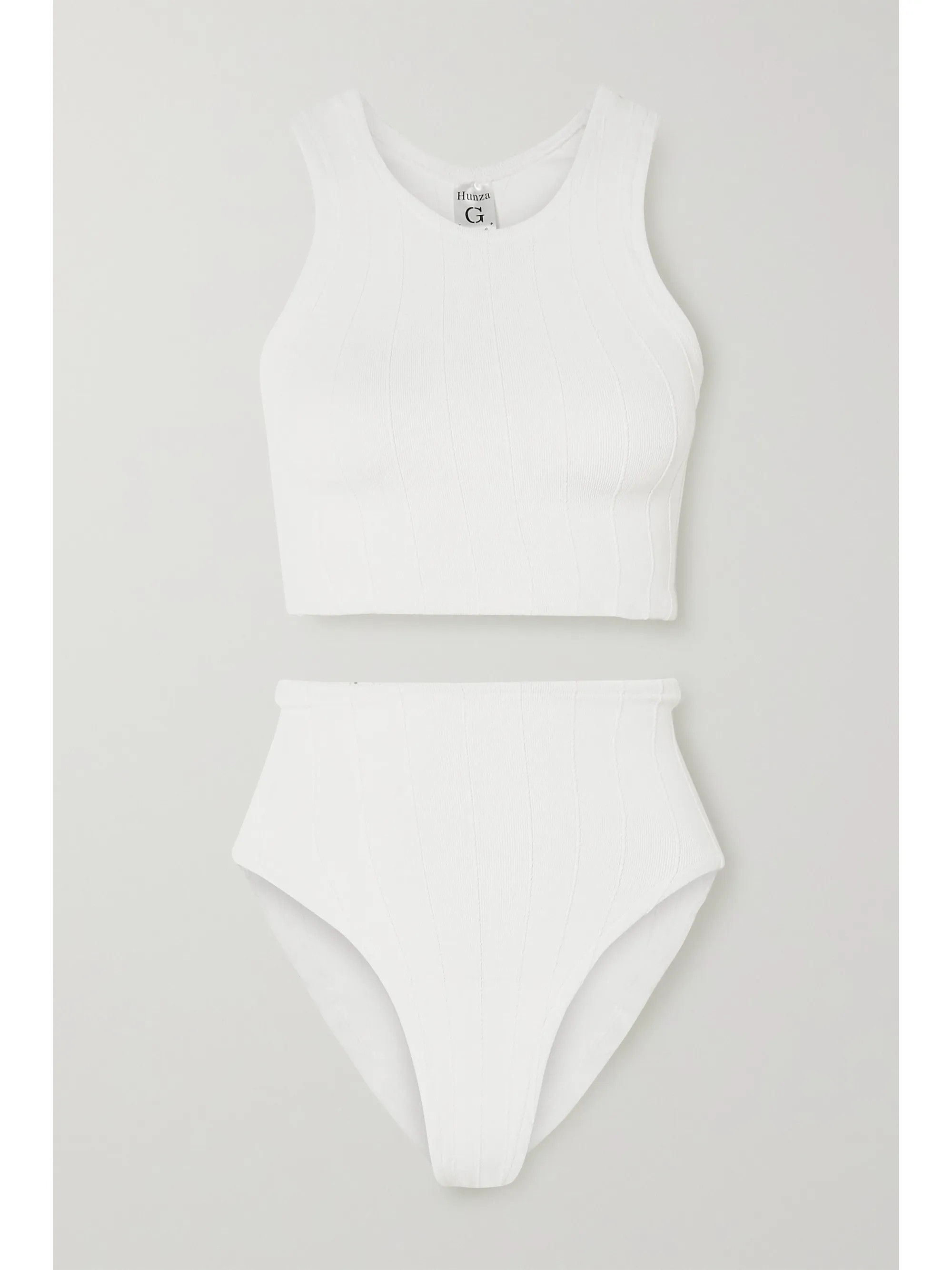 White Nile Iris ribbed bikini | Hunza G | NET-A-PORTER | NET-A-PORTER (US)
