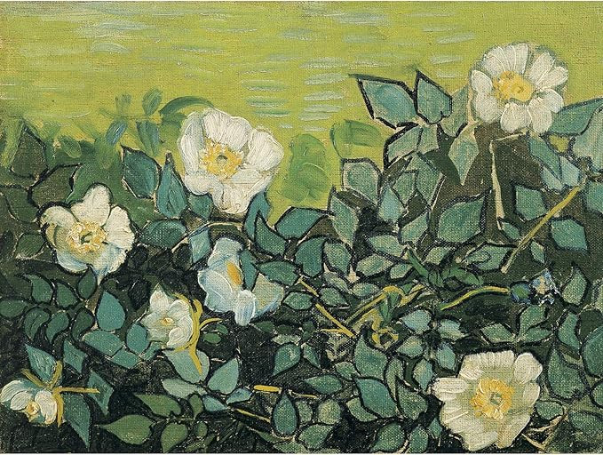 Vincent Van Gogh Wild Roses Large Art Print Poster Wall Decor Premium Mural | Amazon (US)