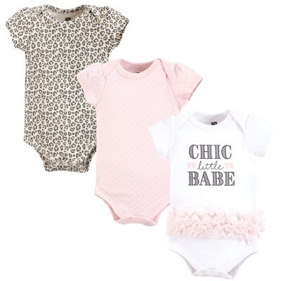 Hudson Baby Infant Girl Cotton Bodysuits, Chic Little Babe Tutu, 0-3 Months | Target