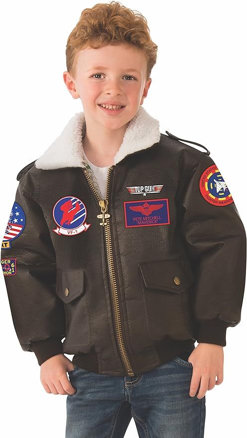 Rubie's Top Gun Child's Costume Bomber Jacket, Small | Amazon (US)