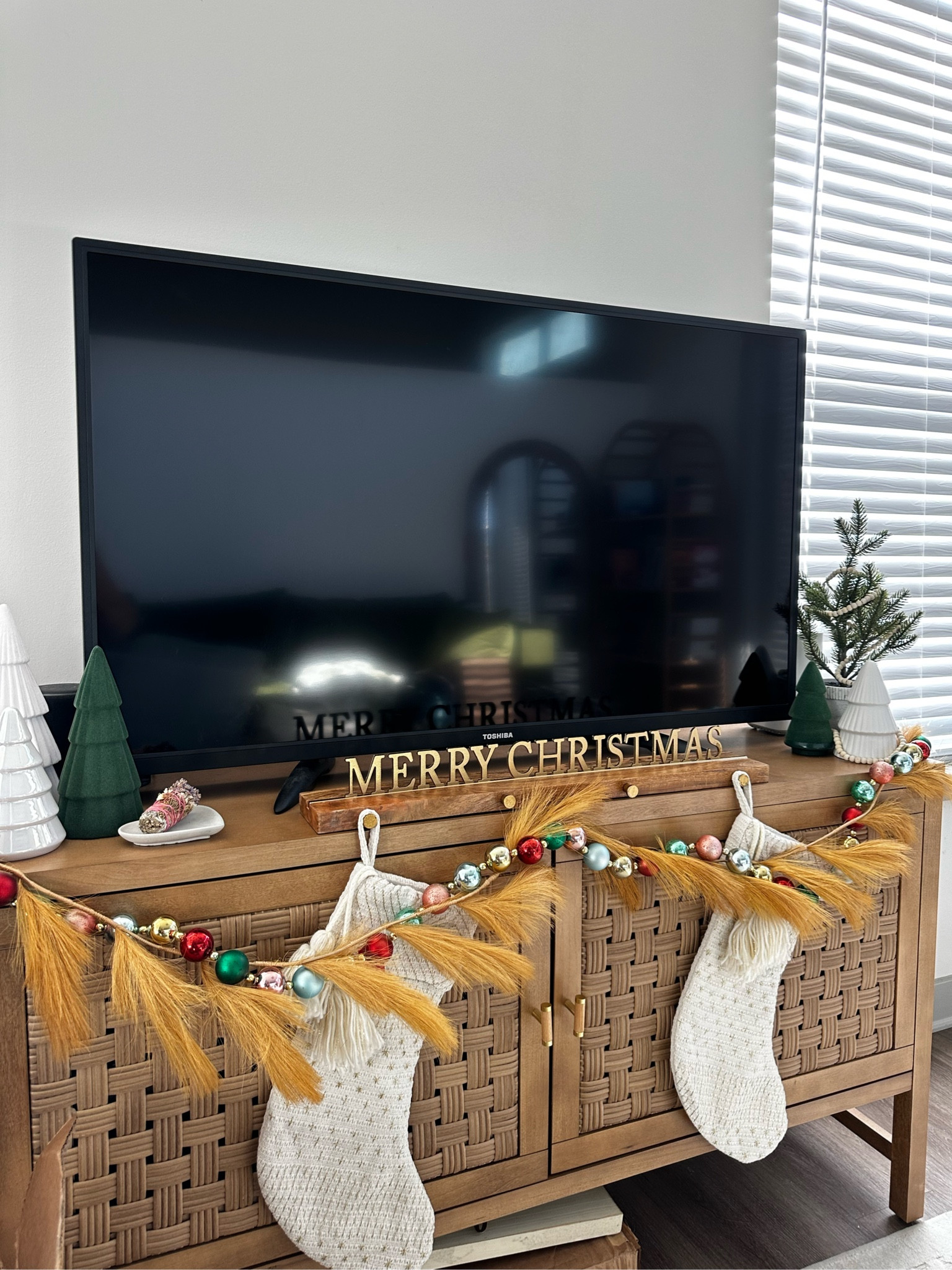 Simple and festive - colorful and boho Christmas decor! 

#LTKfindsunder50 #LTKHoliday #LTKhome