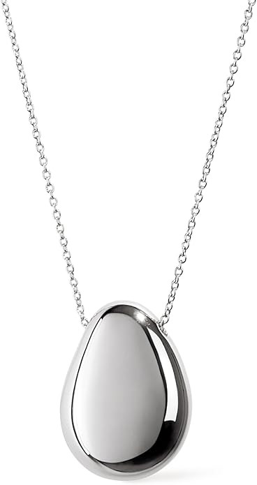 Ana Luisa Pebble Pendant Necklace for Women - 14K Gold Plated and Silver Rhodium Plated Trendy Te... | Amazon (US)