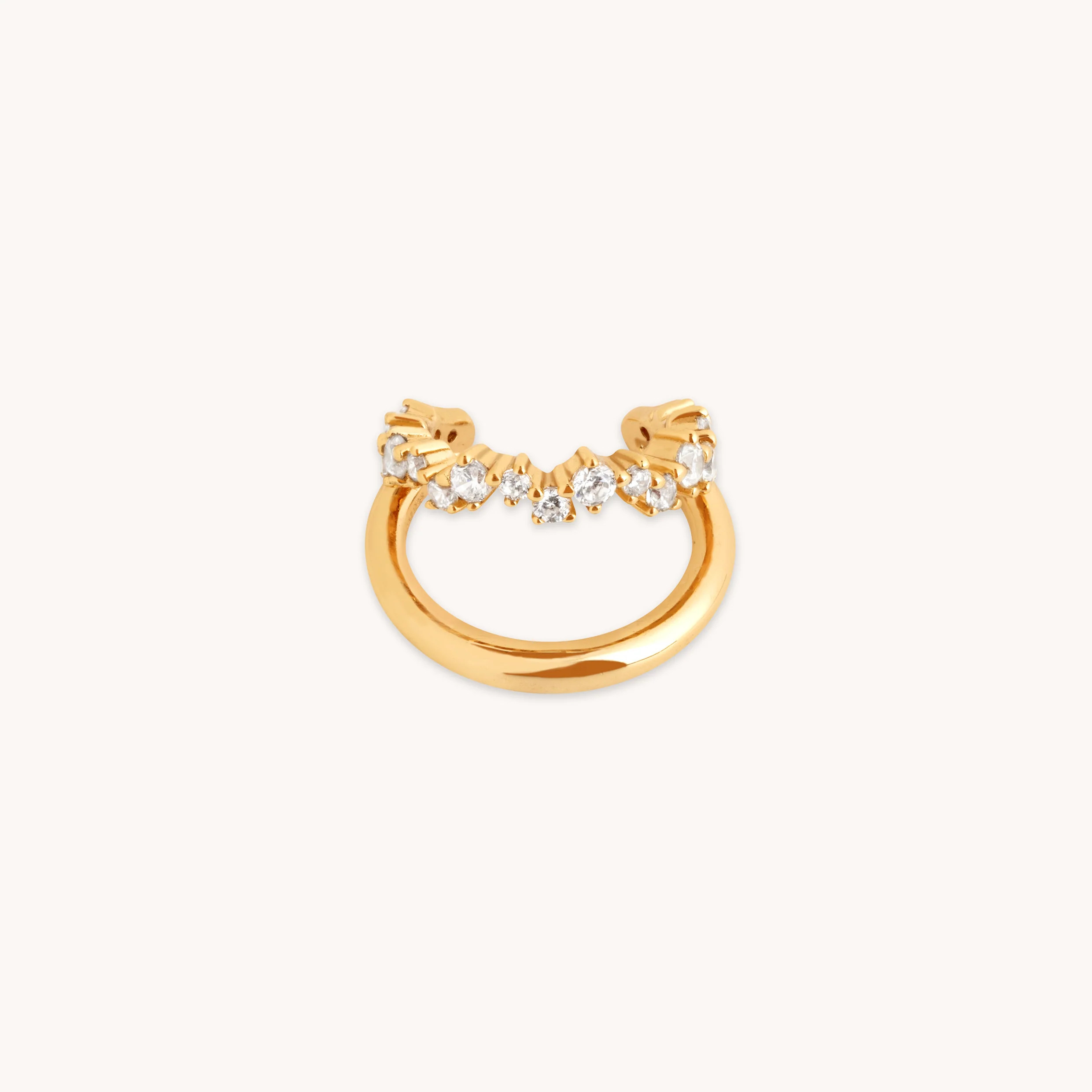 Illusion Spiral Ear Cuff in Gold | Astrid & Miyu UK