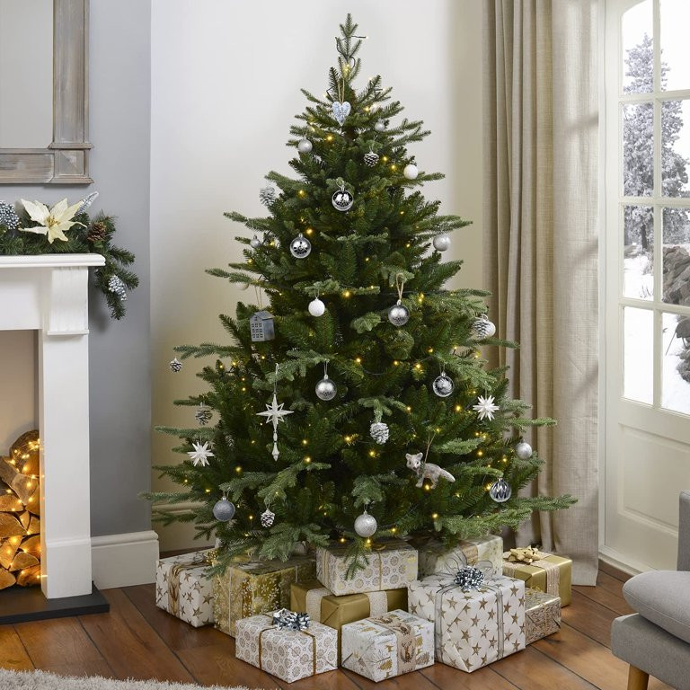 2.36" Christmas Ball Ornaments 36 Pcs Christmas Tree Decorations Set Shatterproof Small Gray Silv... | Walmart (US)
