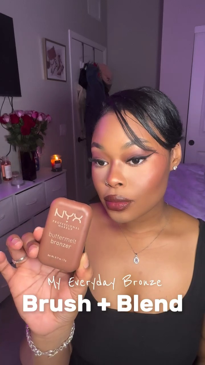 Soft glam isn’t complete without a little bronze magic ☀️🤎
This one’s been living in my makeup bag lately.
#nyxbutterbronzer #nyxcosmetics #bronzer

#LTKFindsUnder100 #LTKBeauty