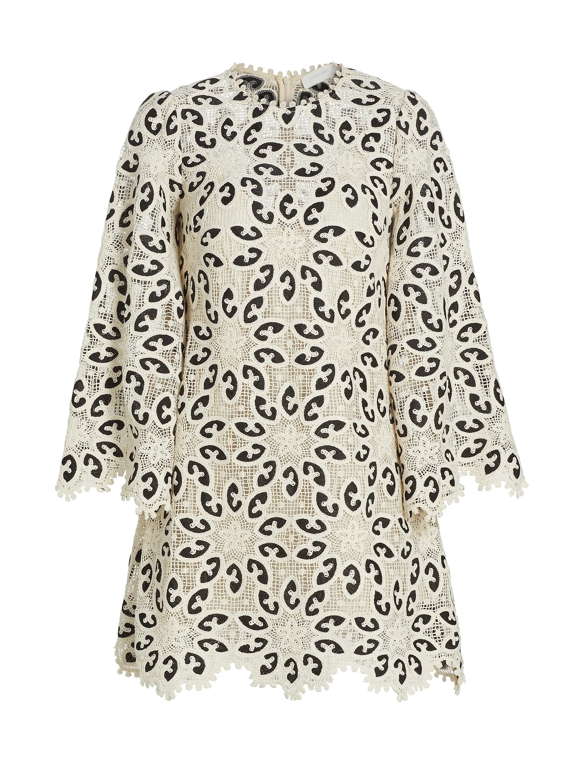 Ottie Lace Shift Minidress | Saks Fifth Avenue