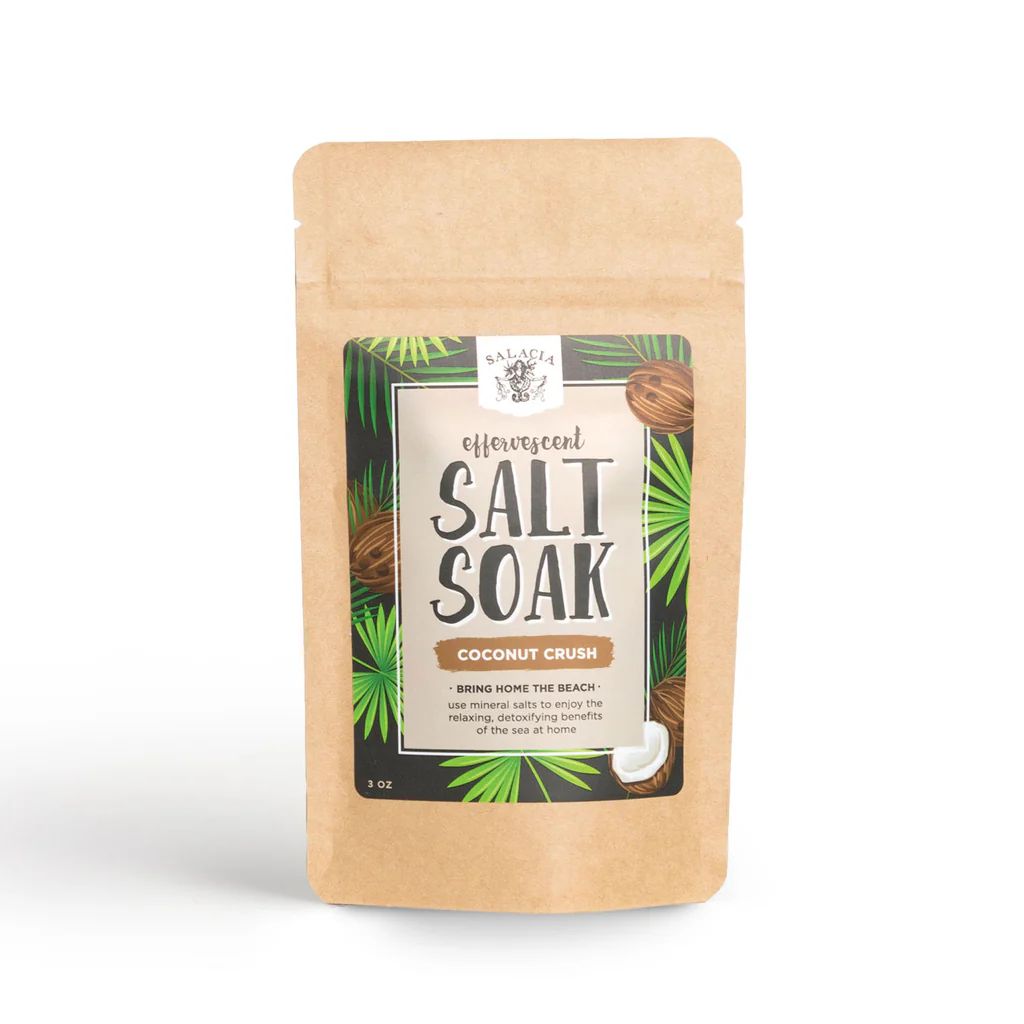 Coconut Crush Effervescent Salt Soak | Salacia Salts
