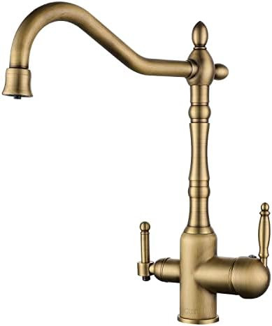 Old Style Vintage 3 Way Kitchen Faucet Farmhouse 3-in-1 Dispense Purified Water Sink Mixer Tap Antiq | Amazon (CA)