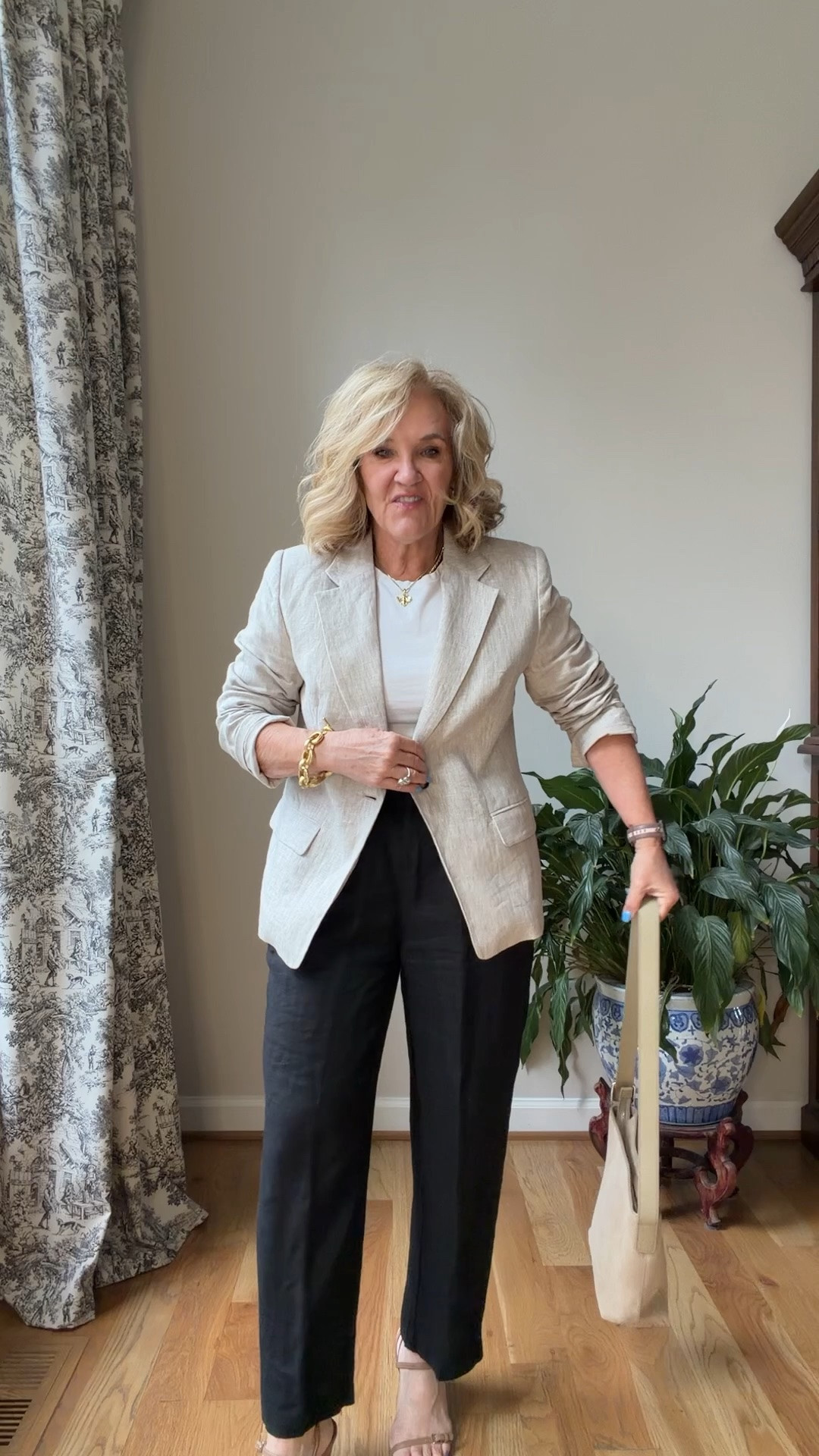 A tan linen blazer is a classic for summer. Well, spring summer fall. 
Linking a few options since mine is limited. 
Sizing
Wearing size medium in most see notes below
Linen slip skirt size down if inbetween
Jeans size 29 waist inseam 28
White tee I did size up to a large


#LTKWorkwear #LTKOver40 #LTKSeasonal

#LTKPetite

#LTKootd