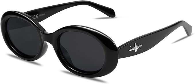SOJOS Small Retro Oval Polarized Sunglasses for Women Men 90s Vintage Small Face UV400 Protection... | Amazon (US)