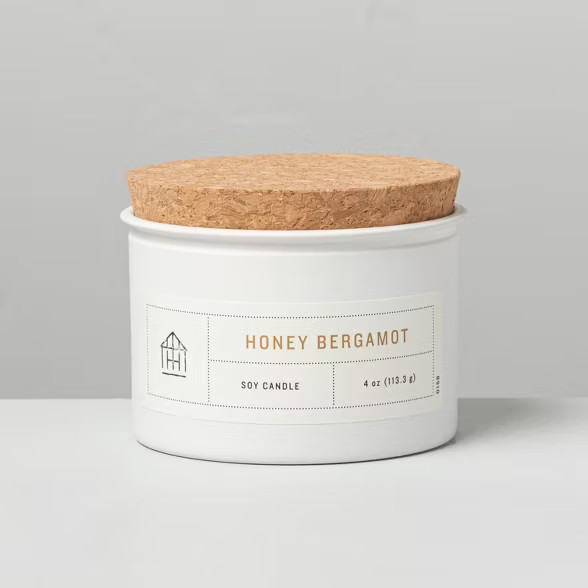 4oz Honey Bergamot Tin Candle with Cork Lid - Hearth & Hand™ with Magnolia | Target