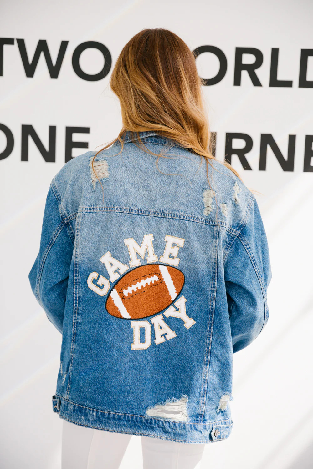 GAME DAY FOOTBALL DENIM JACKET | Judith March