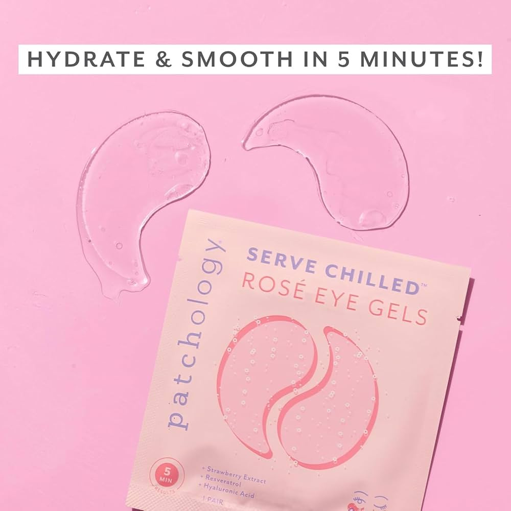 Patchology Serve Chilled Rosé Hydrating Under Eye Patches – Hyaluronic Acid & Antioxidant-Infu... | Amazon (US)
