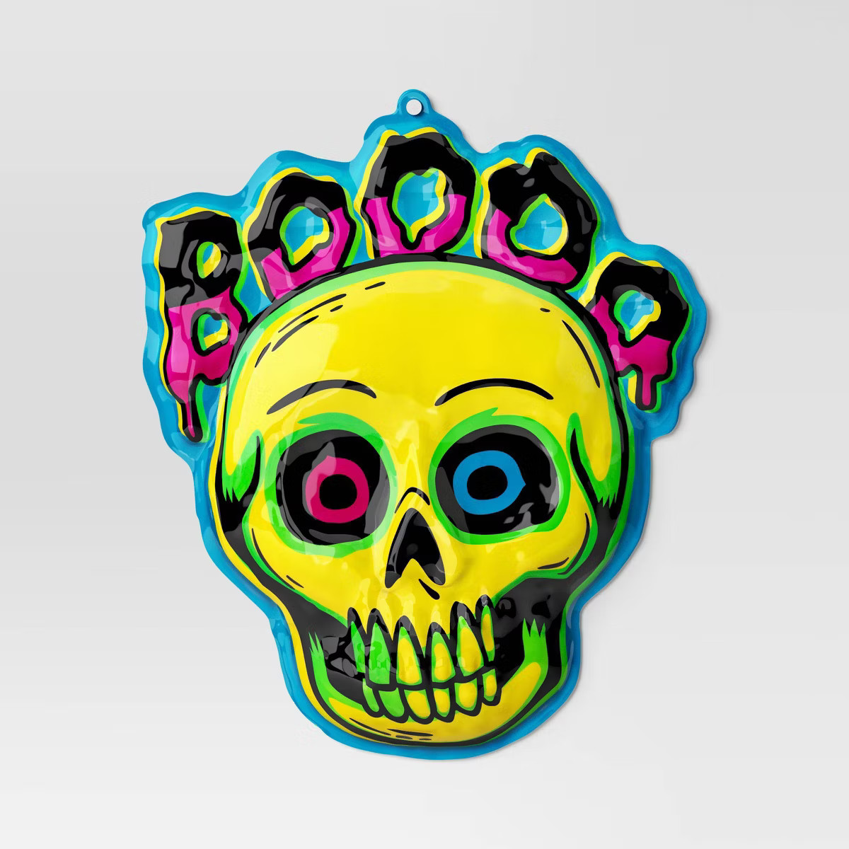 26.87"x22.57" Halloween Boo Skull Vac Form Sign Unframed Wall Art - Hyde and EEK! Boutique™ | Target