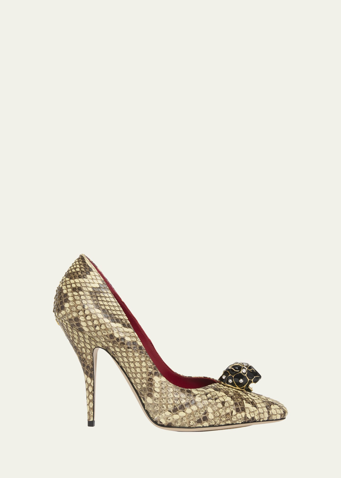 Valentino Garavani Pas de Chat Python Pumps | Bergdorf Goodman